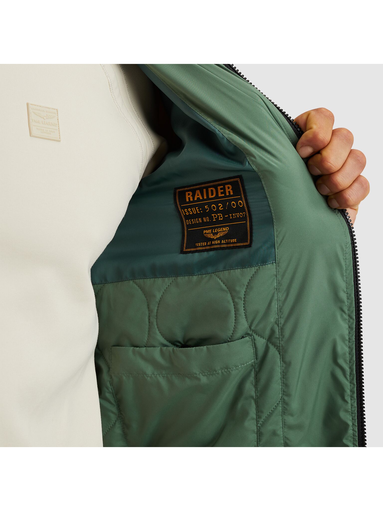 PME Legend Raider Jacket PJA2502100-6450 Duck Green – Bild 7
