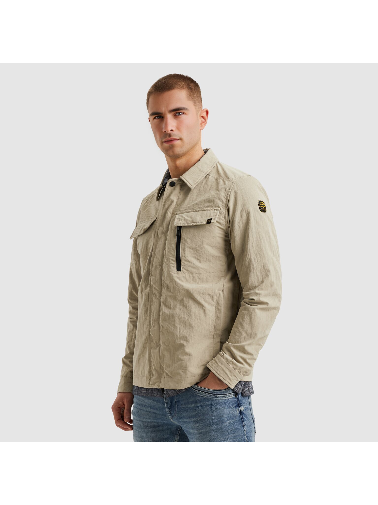 PME Legend Field Jacket PJA2502111 - 7186 Nomad Beige – Herren Übergangsjacke mit Utility-Design – Bild 9