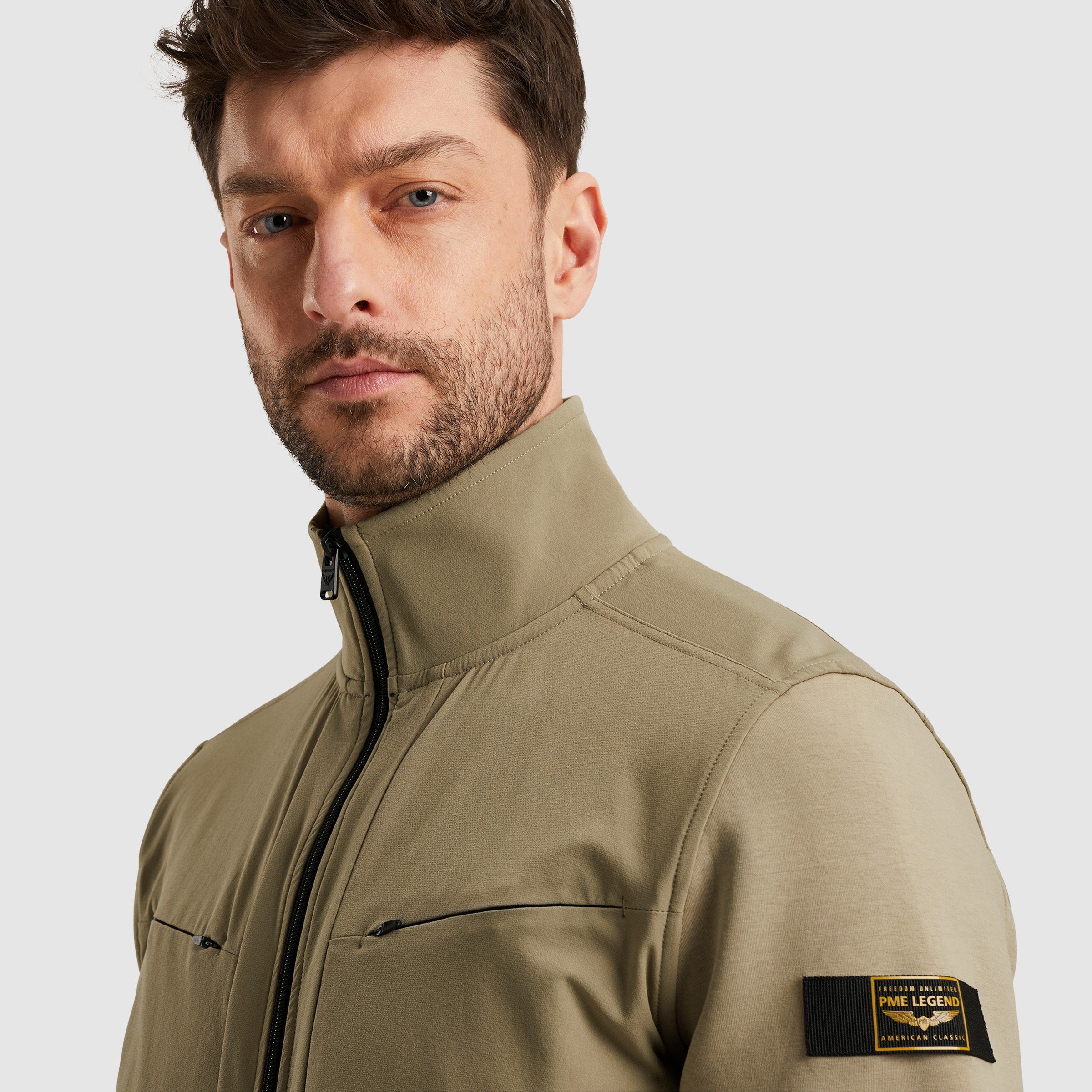 PME Legend Overshirt Jacke Herren Beige – PSW2506423-6391 – Bild 2