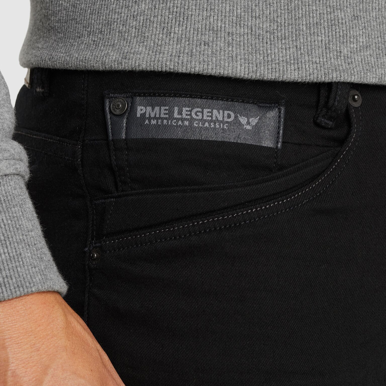 PME Legend Skyrak Jeans PTR2510729-SBD - Stay Black Denim – Bild 6